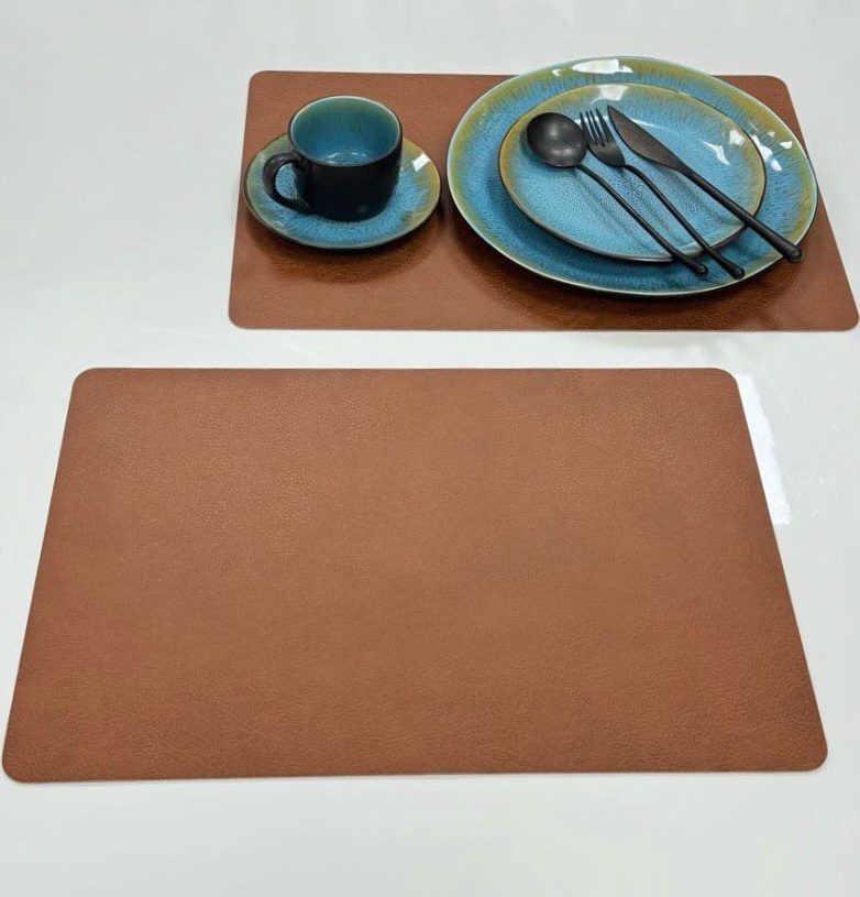 Підтарільник 45*30 см Olens "Leather, коричневий, 102-1076